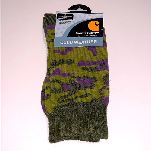 Carhartt Accessories - 💕SOLD💕 Carhartt Camo Acrylic Wool Boot Crew Socks